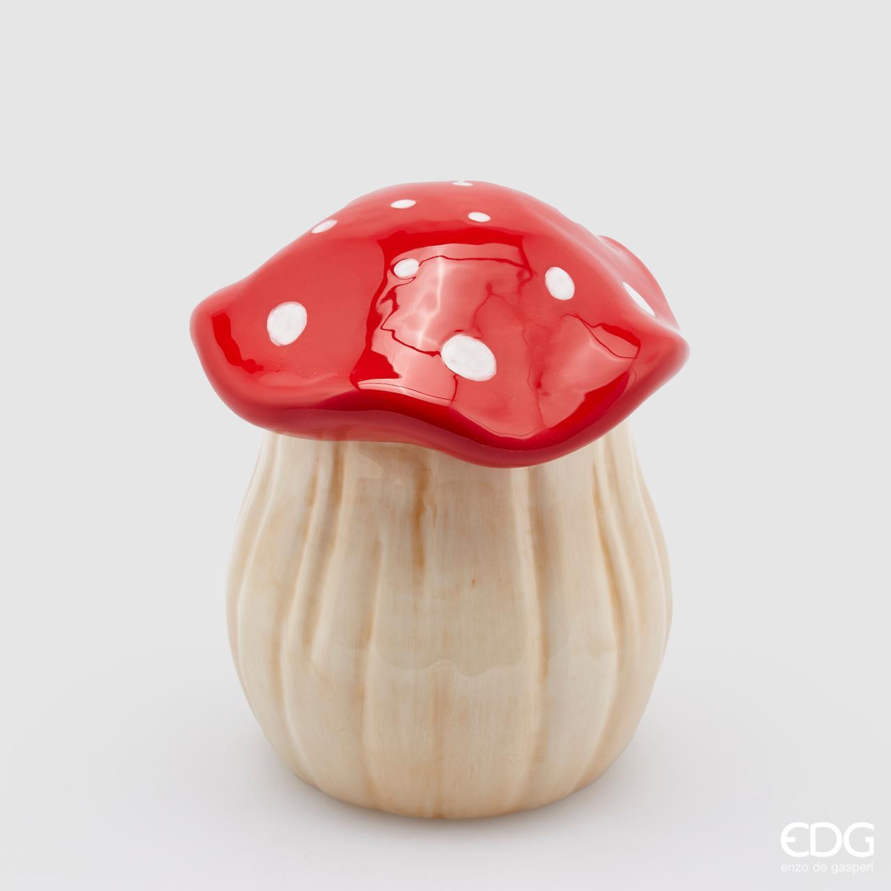 Fungo Decorativo In Ceramica Smaltata – 2 Modelli – Arredamento Autunnale - Foto 3