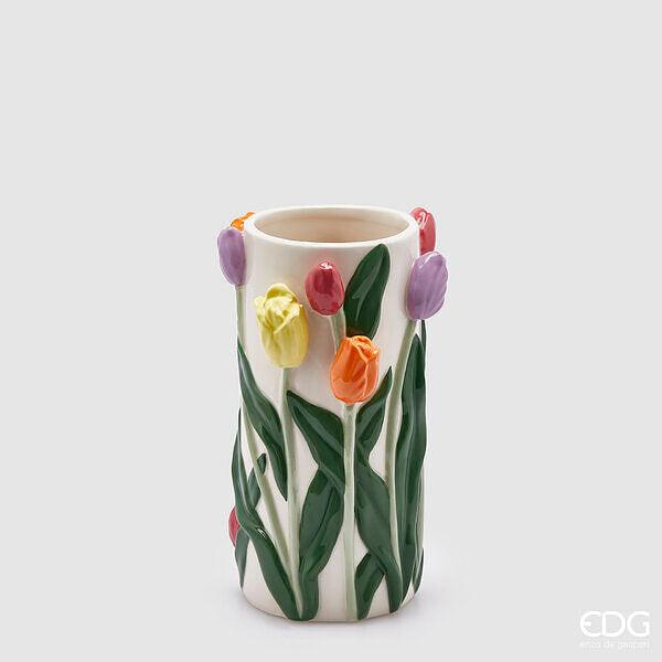 Vaso Cuore In Ceramica Rossa - 26 Cm, Decorazione Moderna Per Soggiorno, Tavolo, Con Fiori Freschi O Secchi - Foto 8