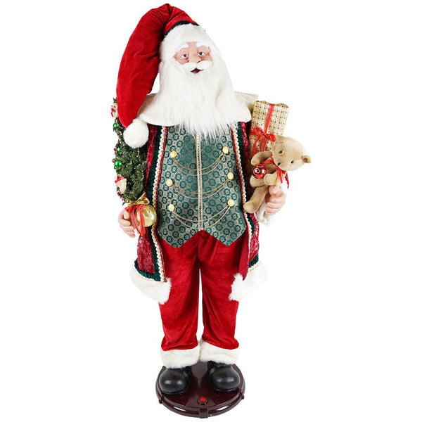 Babbo Natale Animato H. 155 cm. Natale 2023 Timstor