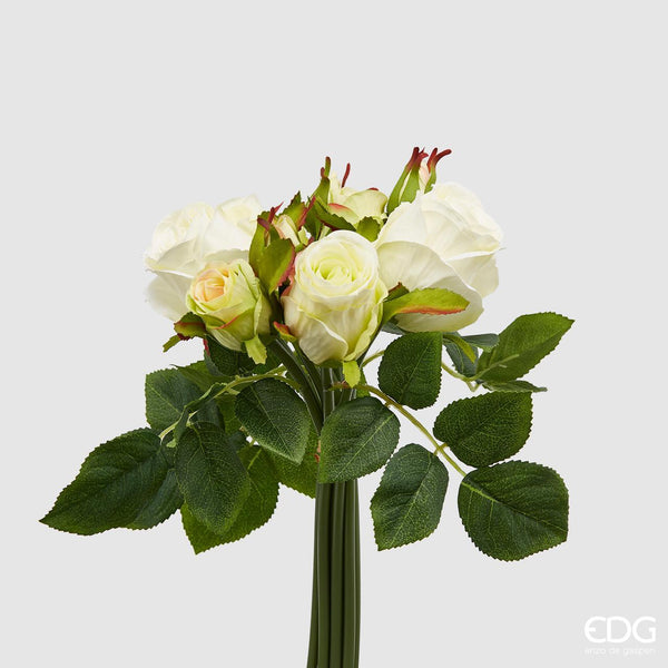 Bouquet artificiale con 9 Rose Olis EDG Enzo De Gasperi