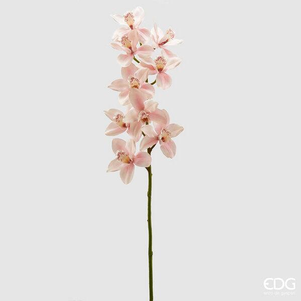 Fiore Artificiale con gambo Orchidea Cymbidium 9 Fiori EDG Enzo De Gasperi