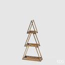 EDG Enzo De Gasperi | Espositore Pino Natalizio tre ripiani in metallo H 119 cm / H 80 cm