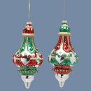 Enzo De Gasperi Decoro Trottola Regale in Vetro Natale 2025