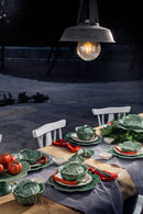 Bordallo - Pinheiro Ciotola grande Foglia in ceramica 37 cm.| Couve - Verde