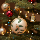 Enzo De Gasperi | Palla Foglie in Vetro da appendere Natale 2025