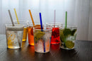 Set 6 cannucce riutilizzabili colorate in vetro borosilicato WD Lifestyle