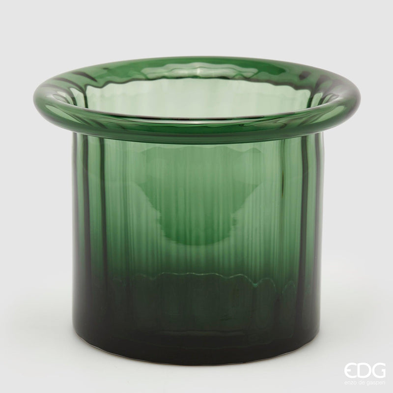 Vaso vetro Pillar con bordo arrotondato By EDG Enzo De Gasperi