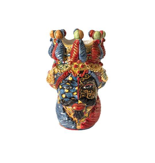 Testa di Moro Ceramica H 48 cm. Sicily Art Verus Caltagirone