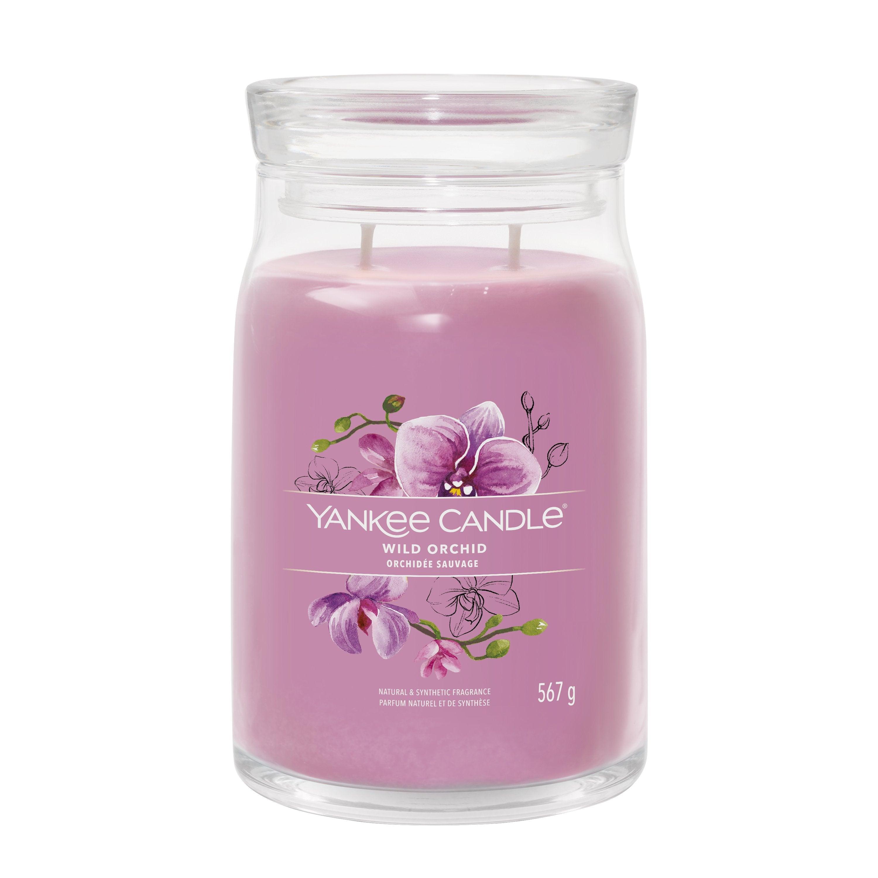 Yankee Candle Candela Profumata Signature Jar Wild Orchid - oh feliz Italia Yankee Candle Candela Profumata Signature Jar Wild Orchid - oh feliz Italia