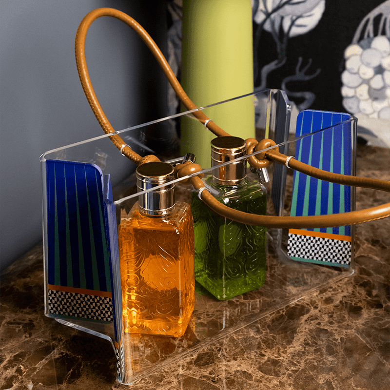 Shopper Porta oggetti in cristallo acrilico CHARLOTTE By Vesta