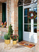 L'Oca Nera | Cache-pot portapianta metallo Giardino Dorato Natale 2025