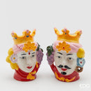 Teste di Moro Coppia Lui e Lei  cm EDG Enzo De Gasperi