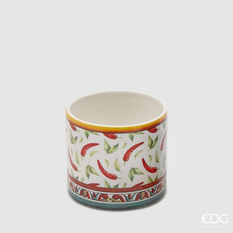 Vaso ceramica con decoro Sicily EDG Enzo De Gasperi