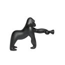 Lampada da tavolo Kong XS Nero QEEBOO