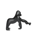 Lampada da tavolo Kong XS Nero QEEBOO