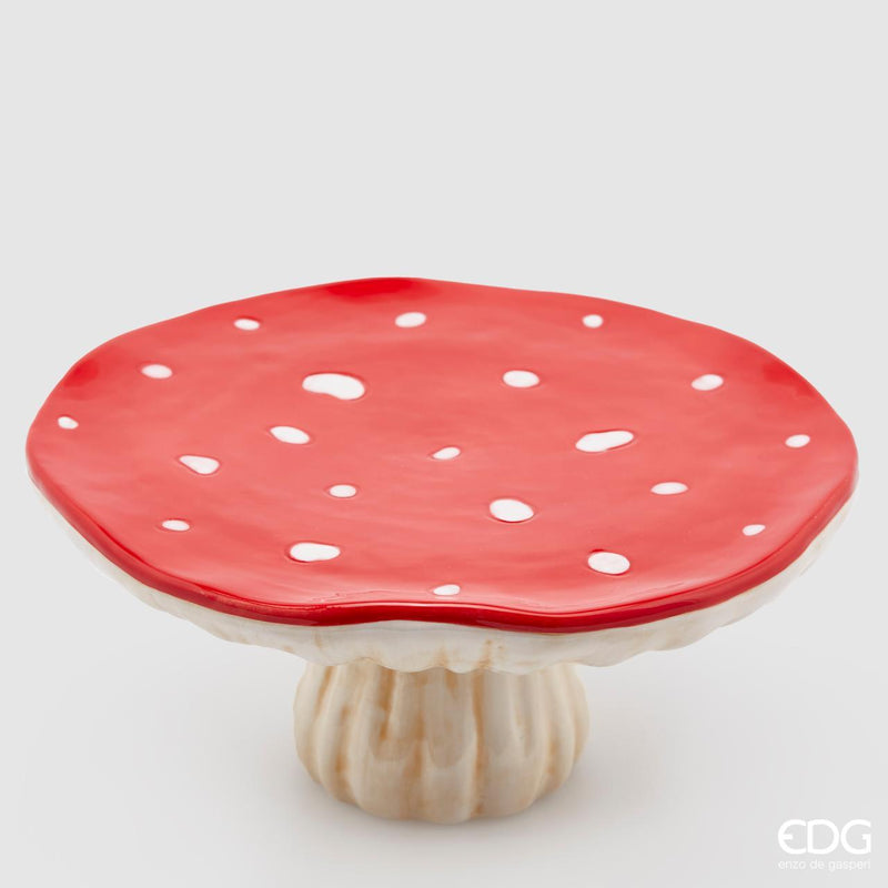 Alzata ceramica Fungo Natale 2023 EDG Enzo De Gasperi