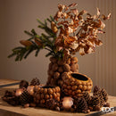 Enzo De Gasperi Vaso Chakra con Pigne in Ceramica