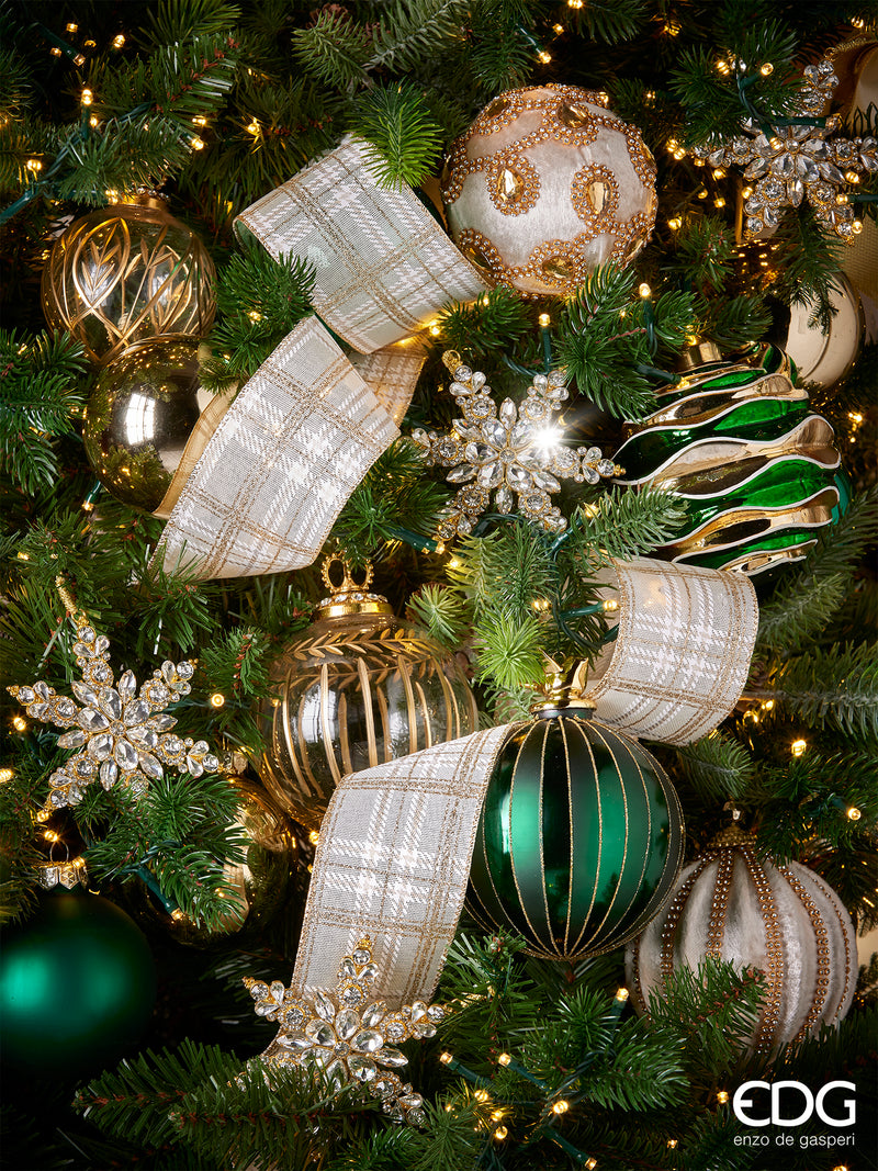 Enzo De Gasperi Decoro con Gemme in Metallo Natale 2024