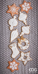 Enzo De Gasperi Decoro Biscotto di Marzapane in Poliresina Natale 2025