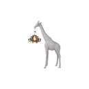 Lampada polietilene Giraffa In Love XS Bianco QEEBOO