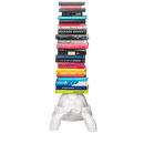 Libreria in polietilene Turtle Carry bianca QEEBOO