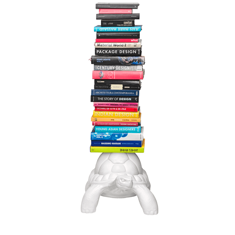 Libreria in polietilene Turtle Carry bianca QEEBOO