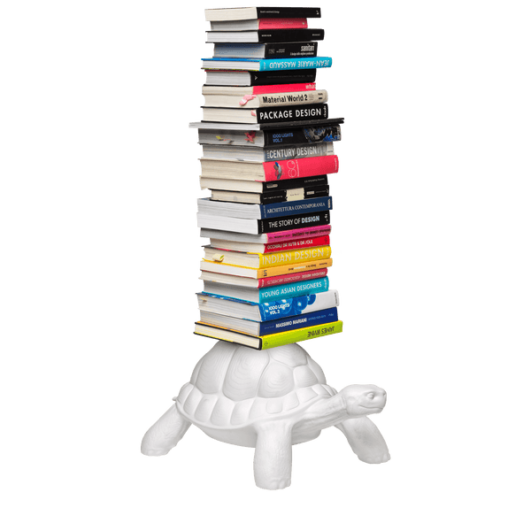Libreria in polietilene Turtle Carry bianca QEEBOO