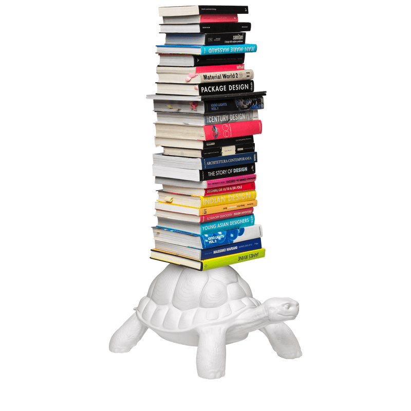 Libreria in polietilene Turtle Carry bianca QEEBOO