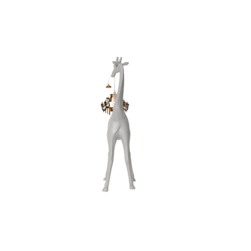 Lampada polietilene Giraffa In Love XS Bianco QEEBOO