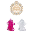 Vesta Kit 3 Decorazioni Natalizie in cristallo acrilico