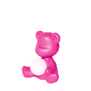 Lampada in polietilene da Tavolo ricaricabile Teddy Girl QEEBOO