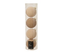 Kaemingk | Set 4 Palline Natalizie - Finitura Floccata effetto velluto
