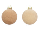 Kaemingk | Set 4 Palline Natalizie - Finitura Floccata effetto velluto
