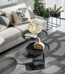 L’Oca Nera | Lampada Sfera in Vetro Multicolor Ø 29 cm. H 28