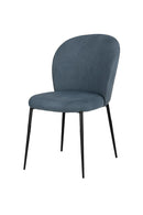 Capodarte | Sedia Meggie in metallo con seduta imbottita in tessuto