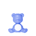 Lampada in polietilene da Tavolo ricaricabile Teddy Girl QEEBOO