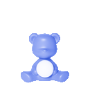 Lampada in polietilene da Tavolo ricaricabile Teddy Girl QEEBOO