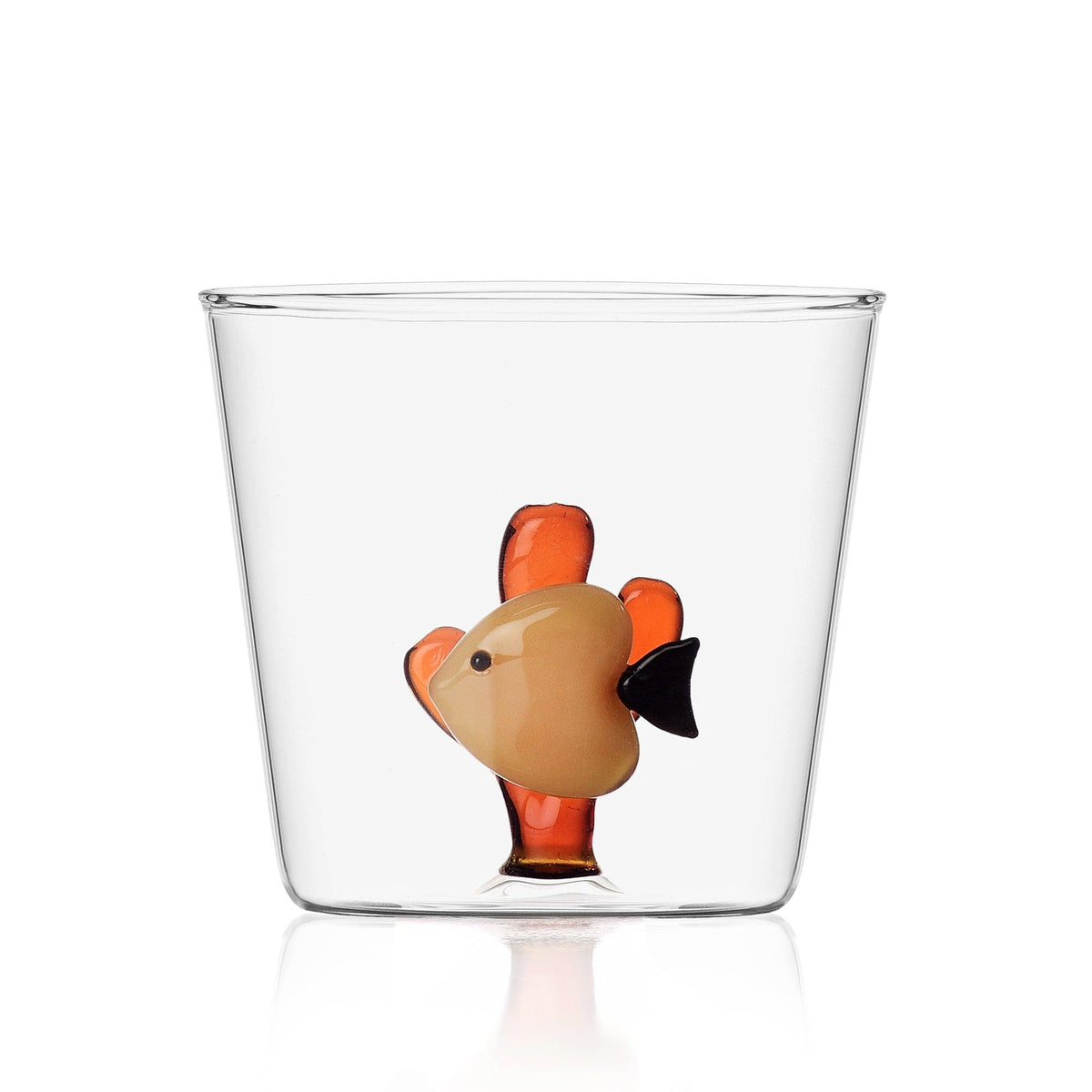Coppetta In Vetro Borosilicato Ichendorf Bollo Smoke - 12 Cm, Fatto A Mano A Lume - Design Di Federico Angi