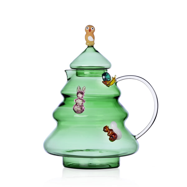 Ichendorf Brocca Albero in vetro borosilicato Christmas Wooland Tales 🎄 Natale 2024 fatto a mano