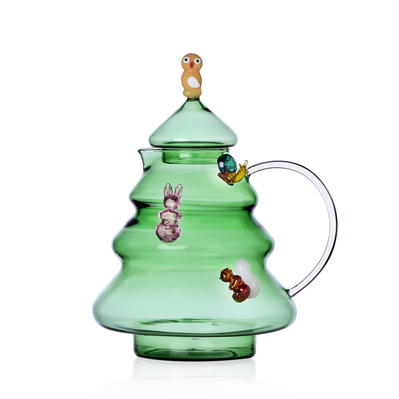 Ichendorf Brocca Albero in vetro borosilicato Christmas Wooland Tales 🎄 Natale 2024 fatto a mano