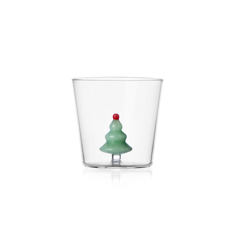 Ichendorf Bicchiere in vetro Albero di Natale 🎅🎄 Wooland Tales Fatto a mano