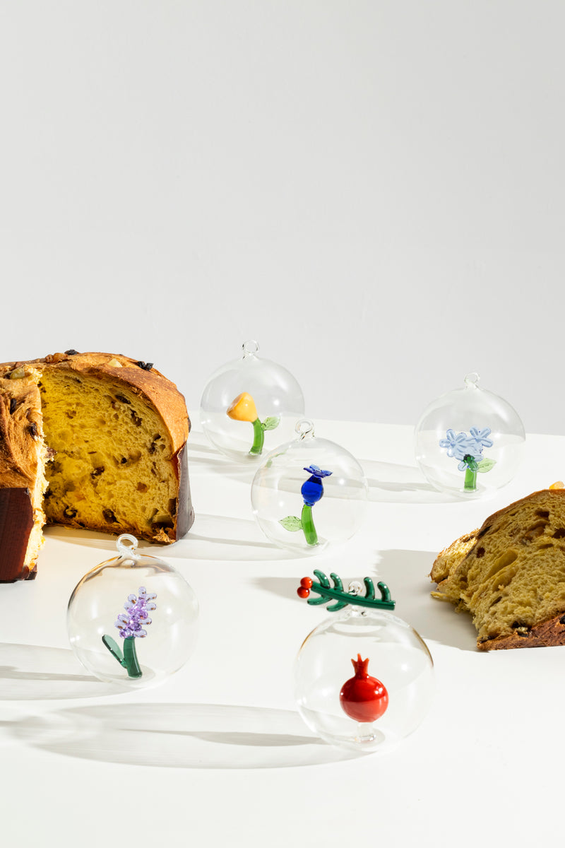Ichendorf Milano | Palla con melograno in vetro borosilicato Natale 2025 "Botanica"