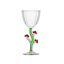 Ichendorf Milano| Calice decorato in vetro borosilicato Natale 2025 "Botanica"