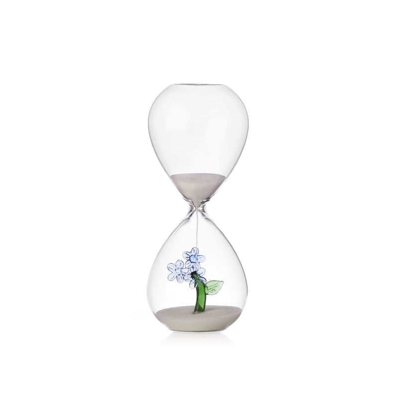 Ichendorf Milano | Clessidra con fiore azzurro Natale 2025 "Botanica"