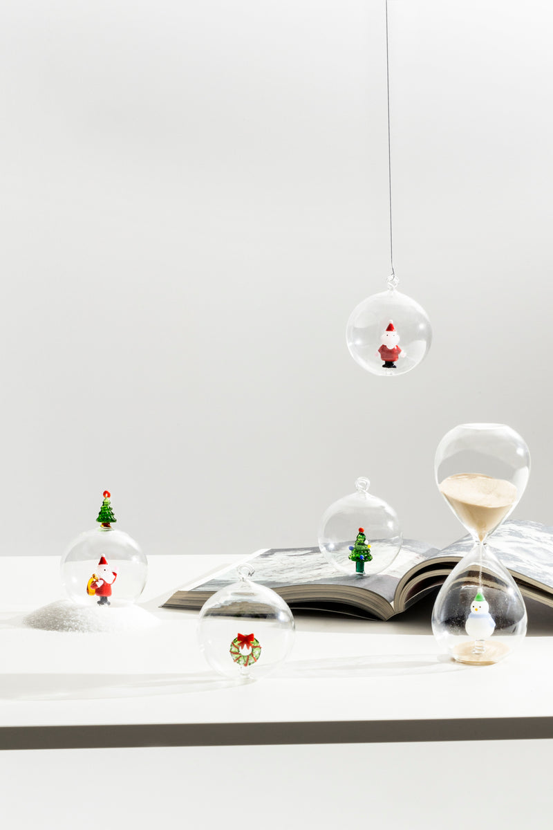 Ichendorf Milano | Clessidra con fiore azzurro Natale 2025 "Botanica"