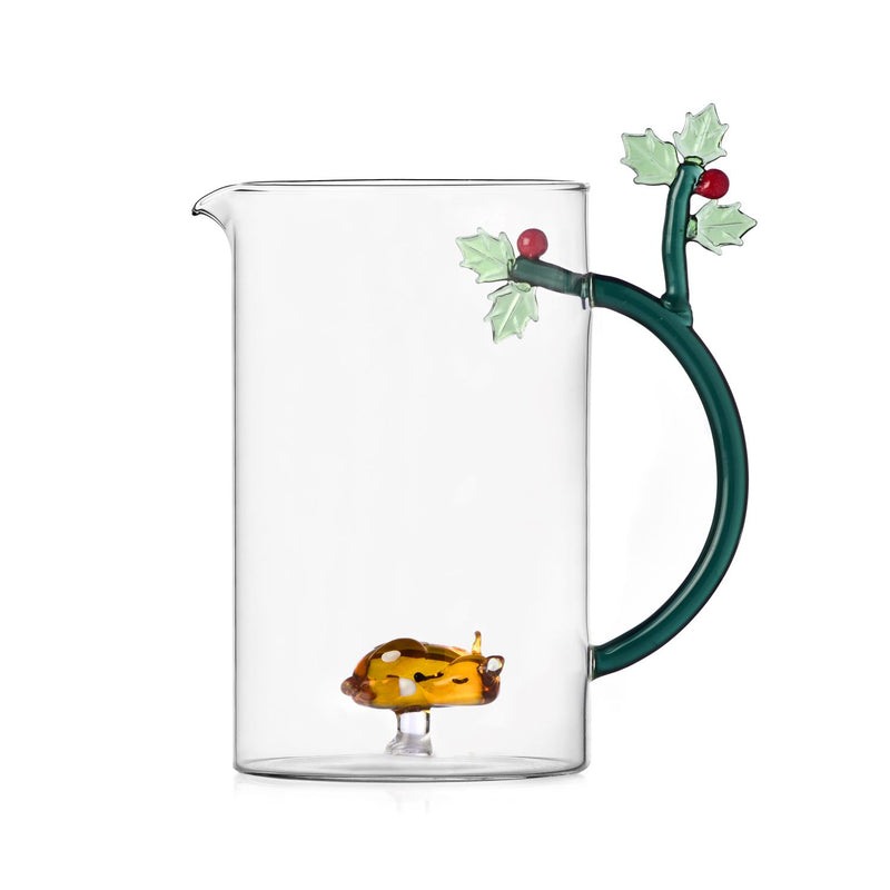 Ichendorf Milano | Brocca decorativa in vetro borosilicato "Woodland Tales" Natale 2025