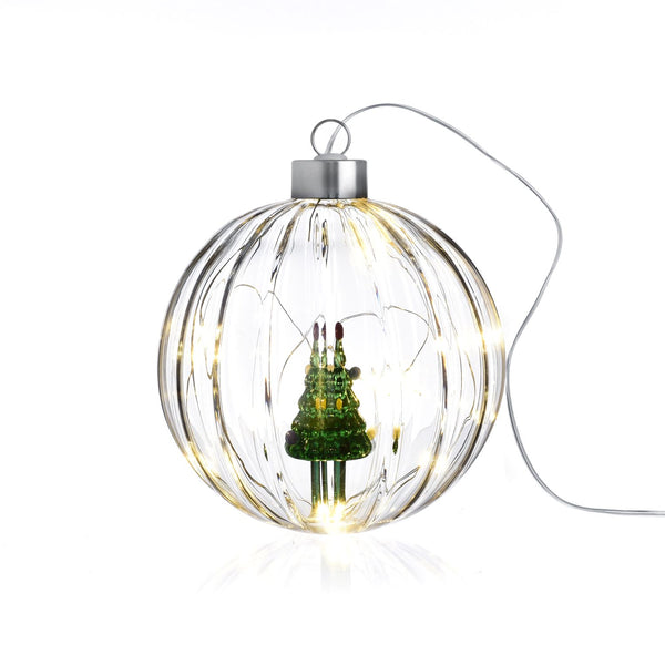 Ichendorf Milano | Lampada palla di Natale con albero Natale 2025 "Woodland"