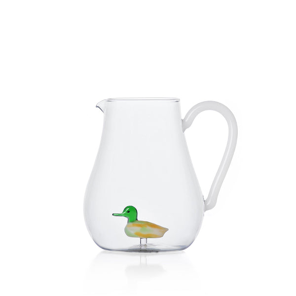 Brocca Animal Farm con decoro in vetro borosilicato Ichendorf Milano