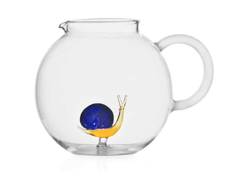Brocca Animal Farm con decoro in vetro borosilicato Ichendorf Milano