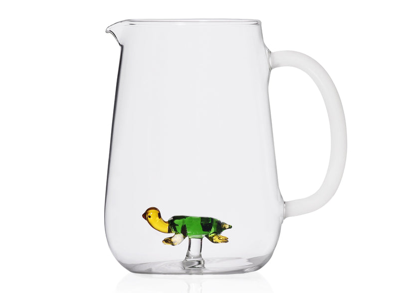 Brocca Animal Farm con decoro in vetro borosilicato Ichendorf Milano